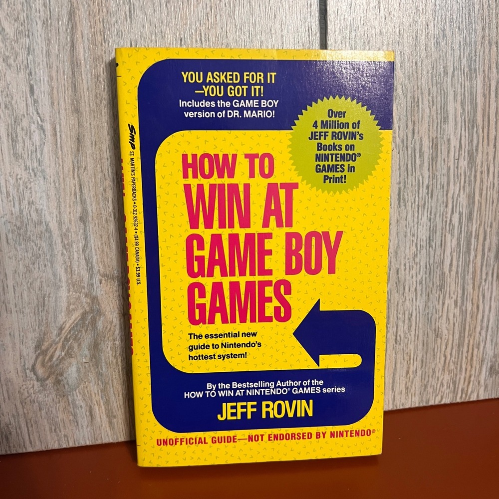How to Win at Game Boy Games Jeff Rovin 1991 Vintage Strategy Guide Atari Lynx